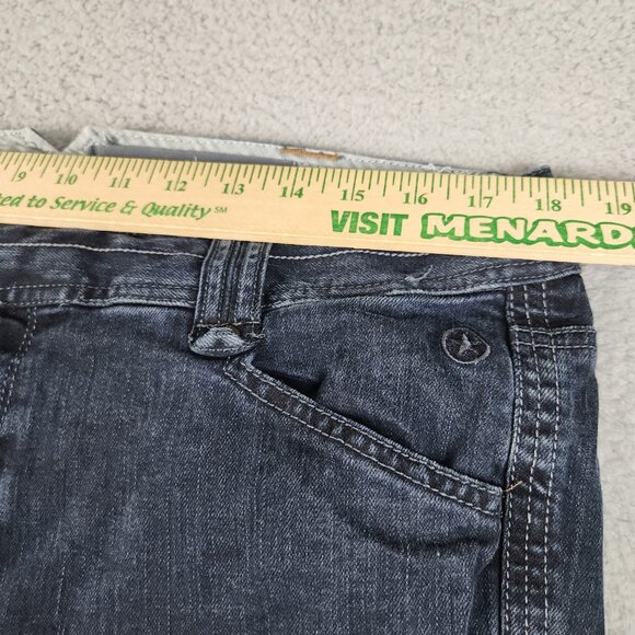 Converse One Star Jeans Women's 14 Boot Cut Blue Dark Wash Stretch Denim Pants - Picture 3 of 9